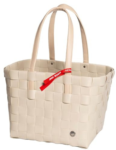 Witzgall WORLD OF BASKETS ICE-BAG Klassik PU Lederhenkel 5050-24-U Einkaufstasche, Einkaufskorb, Shoppertasche, 37x24x28/53cm