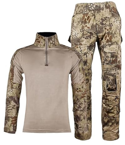 Airsoft Shirts Multicam Hosen 2-Teiler Herren Outfits Überleben Taktische Ausrüstung für Männer Camo BDU Uniform Ripstop Taktische Anzug Polizei Riot Gear