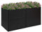 BaraSh Jardinière Noir 157x80x80 cm Résine tressée,Jardiniere sur Pieds,Jardiniere Terrasse
