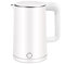 Electric Kettles Repid Boiling Stainless Steel Kettle 1500W,Kettle with Boil Dry Protection Auto Shut Off，360°Swivel Base Rapid Boil/White Practical Warm as ever