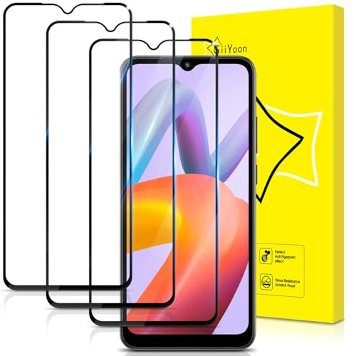 GiiYoon-3 Piezas Protector de Pantalla para Xiaomi Redmi A2/A1 Cristal Templado,[Sin Burbujas] [Cobertura Completa] [9H Dureza] Vidrio Templado HD Protector Pantalla para Xiaomi Redmi A2