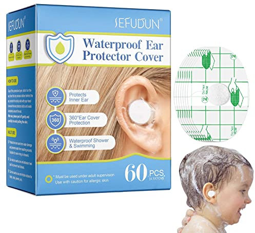 Lot de 60 cache-oreilles pour le bain pour - Protection auditive étanche pour - Bandes amovibles - Gor