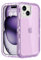 Follaroma for iPhone 15 Plus Case, Anti-Drop, Heavy Duty Shockproof Protection Phone Cases, Durable 2-Layer Trasparent Protective Cover Compatible with iPhone 15 Plus,6.7 inch,Crystal Purple