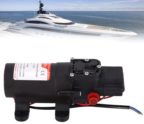 Pompa a membrana autoadescante da 12 V, 4,3 L/PM, 35 Psi 2,4 bar, pompa ad alta pressione per acqua, se necessario, per camper, yacht, giardino, camper