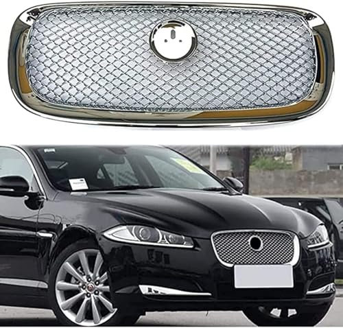RGHDEHD Griglia Anteriore per Jaguar XF 2012 2013 2014 2015, Griglia Paraurti Griglia Radiatore