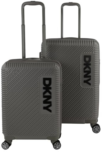 DKNY - Leicht Koffer Set Polycarbonat Reisekoffer Set für Flugreisen - Dauerhaft Hartschalenkoffer Set - Kofferset Hartschale mit TSA Kombinationsschloss, Kaki
