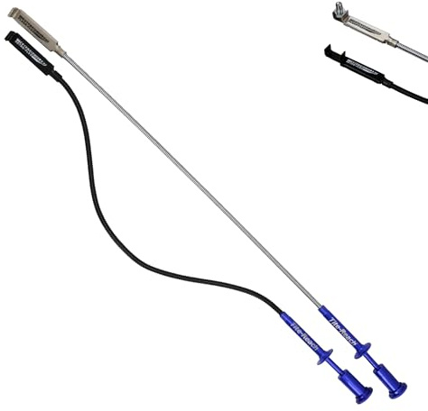 TITE-REACH Flexible Extension Clamp Combo Pack – Retro-Flex (Memory-Flex) & Flash-Flex (Spring-Back) Mini Vise Tools, 24 Nut & Bolt Holders for Tight Space Retrieval