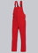 BP Workwear Basic 1413-060-81 Latzhose - Verstellbarer Bund - Kunststoff-Clip-Verschlüsse - Reine Baumwolle - Stämmige Passform - Größe: 26 - Farbe: rot