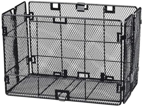 KLICKFix Lenkerkorb Mini Korb Feinmaschig, Schwarz, 19 x 29 x 20 cm