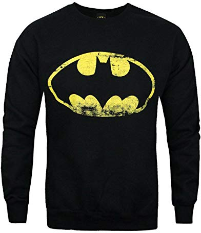 Batman Distressed Logo Men's Sweater