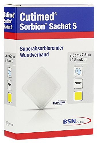Sorbion Cutimed Sachet S Wundauflage 7,5x7,5 cm