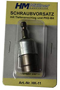 Hm Bitshalter mit Rutschkupplung Inkl. PH2-Bit, Sb