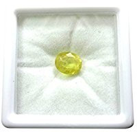 Gelber Saphir Pukhraj, natürlich, zertifiziert, original, unbeheizt, Edelstein, Labor-zertifiziert, beste Qualität, 2,25 Ratti von Gemselect, Kristall, Saphir