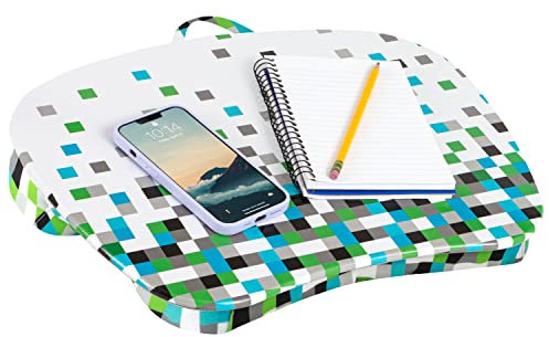 LAPGEAR MyStyle Portable Lap Desk with Cushion - Pixel - Fits up to 15.6 Inch Laptops - Style No. 45314