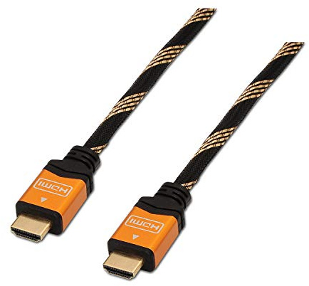 AISENS A119 – 0108 – High Speed HDMI Kabel HEC (3 m, 3D und Ethernet, geeignet für Full HD/Ultra HD/HD Ready/3d/1080p/2160p) schwarz