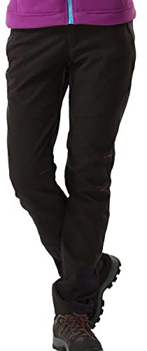 FLYGAGA Damen Outdoorhose Softshellhose Wanderhose Gefüttert Fleece Warm Wasserdicht Winddicht Softshell Schnelltrocknend Winterhose Trekkinghose Funktionshose Herbst Winter