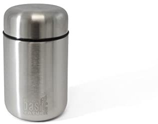 BasicNature Thermobehälter-562022 Isolierflasche Edelstahl 0,4 L
