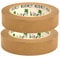 2X 25mm x 50m Framer's Tape - Brown Masking Tape - Self-Adhesive Kraft Paper Material, Ideal for Picture framing, Masking, Decorating and or Packaging - Eco-Friendly - 100% Recyclable - Vegan(2)