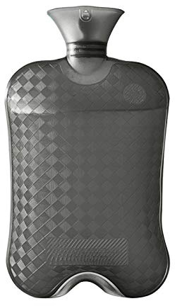 YUANZHOU Wärmflasche Große Hochwertige PVC-Wärmflasche Wärmflasche Mit Deckel Zur Schmerzlinderung Im Winter Warm Halten,Grey