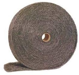 Paille de fer - Paille de fer 000 - Laine d'acier - Grade extra fin moyen - Tampon abrasif - poncage - Laine d'acier N°0 - Rouleau 1Kg - grade moyen