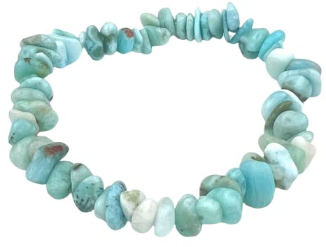 Steinfixx® - Original Larimar Splitterarmband - Dominikanische Republik