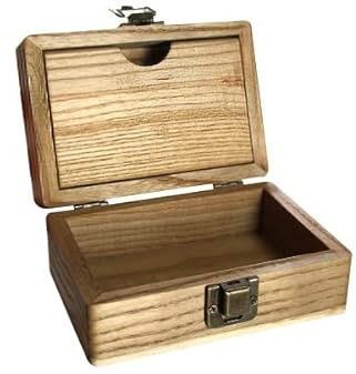 Heisenberg HNBG Drehbox Zigarettenbox Kiste aus Holz, verschiedene Größen als Drehhilfe und zum Aufbewahren von Raucherbedarf (SMALL)