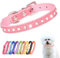 Collier pour chien avec strass roses pour chiens de taille moyenne, joli collier à strass avec strass scintillants pour chiens femelles de petite et moyenne taille, taille M