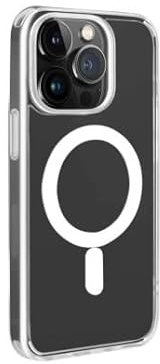 Puro LITE MAG Schutzhülle kompatibel mit iPhone 14 Pro; transparentes TPU; kompatibel mit MagSafe Lade; verstärkte Ecken; iPhone-Schutz auf Allen Seiten
