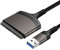 EasyULT Adaptador USB 3.0 a SATA III de 2.5, Soporte UASP para Discos Duros SSD/HDD (No Incluye Adaptador de Corriente)