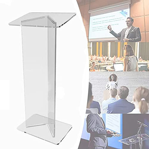 Acryl-Podium Klar Kirche Kanzel Schule Rednerpult Hotel Willkommens Schreibtisch Empfangstisch Event Empfang Hostessen Stehpult