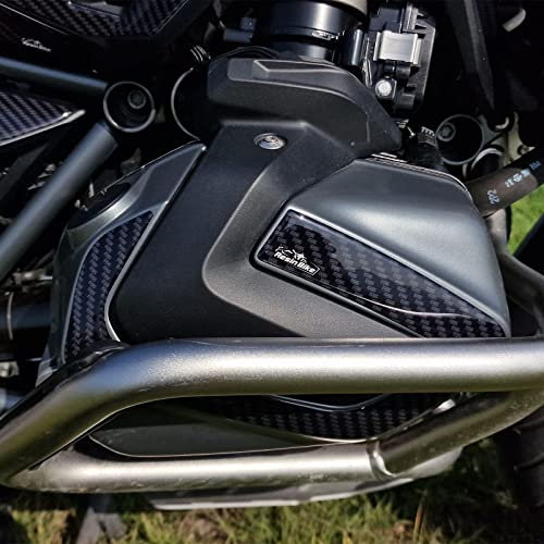 Resin Bike Aufkleber Kompatibel mit BMW R 1250 GS - R 1250 GS Adventure Motorrad Motorschutz Harz 3D Aufkleber Dreifach Schwarz - Hp - Trophy - Rallye 2021 2023