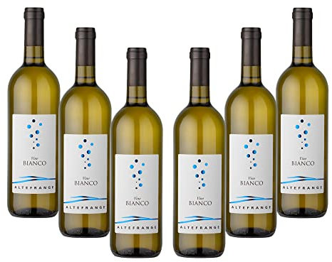 ALTE FRANGE | Vino Bianco, Confezione da 6 Bottiglie da 750 ml