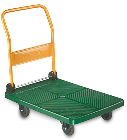 Plattform-LKW-Wagen, Faltbarer Schiebewagen-Transportwagen mit Vier 360°-Schwenkrädern, beweglicher Plattform-LKW-Handwagen für Lebensmittel, Garage,50x70cm