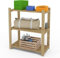 Lenmar Serie B Holzregal, Kiefer, Holz, Hellbeige, B-21 90 x 80 x 40 cm, 5 Böden, Bücherregal, Holzregal, Standregal, Wandregal, Regal mit 5 Böden, Büroregal, für Wohnzimmer, Lagerregal