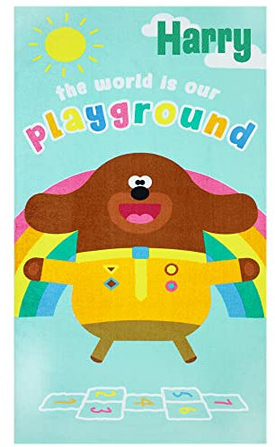 TeddyT's Personalised Hey Duggee Beach Towel