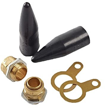 UKCABLE-TIES 2 Sets BW20s Cable Gland Suitable for Indoor Use, SWA Armoured Cables, Brass Cable Glands