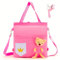 HICCUPfish Süße Ballett-Tanztasche Prinzessin Rucksack Rosa Umhängetasche Mädchen, Pink Bear, Rosa Bär