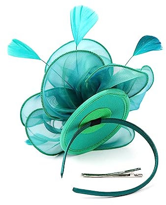 FOMIYES Fascinator-stirnband Kopfbedeckungen Für Teepartys Fascinatoren Für Damen Haarreifen Aus Organza Kirchliche Kopfbedeckung Hochzeits-fascinator-hüte Damenhut Braut Charmant