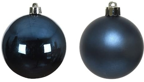 Magie di Natale Christbaumkugeln aus Glas für Weihnachtsdekoration (Nachtblau, 16)