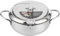 Friteuse Tempura En Acier Inoxydable Mini Faitout Thermomètre Ustensile Cuisine Japonais Cuisinière à Gaz Plaques à Induction Convient Pour Friture Électrique Frites Poisson Beignets d'Oignon(20cm)