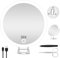 JADAZROR Miroir Compact LED Miroir grossissant 30X avec lumière, Miroir de Voyage 15cm avec grossissement, Miroir grossissant éclairé Rechargeable, Miroir de Maquillage Portable Cadeau
