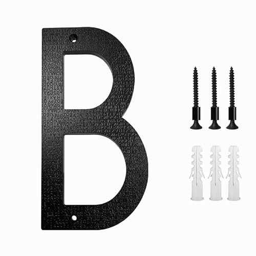 Wxexopowk buzones de correos exterior, placa buzon, numero casa exterior, casa con números de textura ABS, mapa de calles residencial grande, número 20cm, negro, B