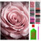 ARTULIO Diamond Painting Set – Rose mit Wassertropfen - 30x40 cm – 5D Diamant Painting Bilder DIY, Diamond Painting Erwachsene