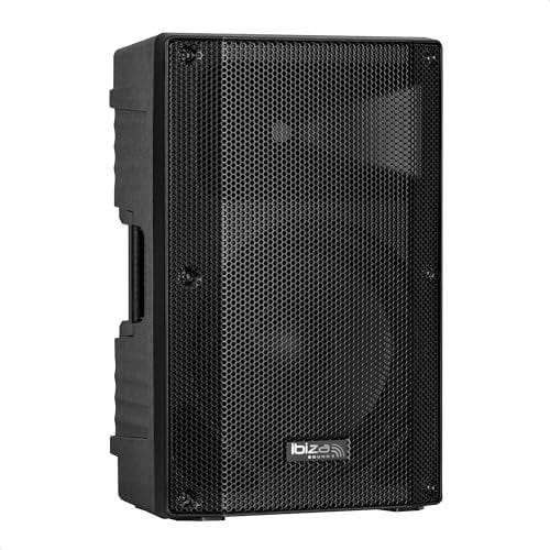 Ibiza - XTK12-MKII - Enceinte Sono Passive 12”/30 cm - Tweeter 25mm à Compression - Système Bass Reflex - Poignées et roulettes - Nouvelle Version - Noir - Fête, évènements, Club, conférence