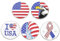 Amerikanische Flagge Brosche Set Freiheitsstatue Anstecknadel I Usa Broschen Unabhängigkeitstag Anstecknadel Schmucknadel Für Rucksack