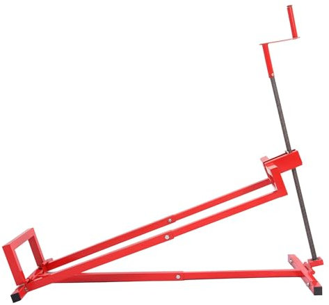 KUAFU Lawn Mower Lift Jack, Telescopic Maintenance Jack for Lawn Mowers and Garden Tractors, Manual Handle & Power Tool Extension Red, GO-3711