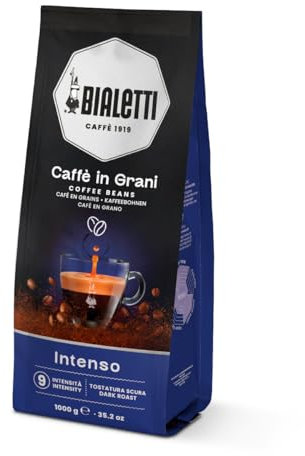 Bialetti Expert Grains, Café en Grano, Sabor Intenso, 1 KG
