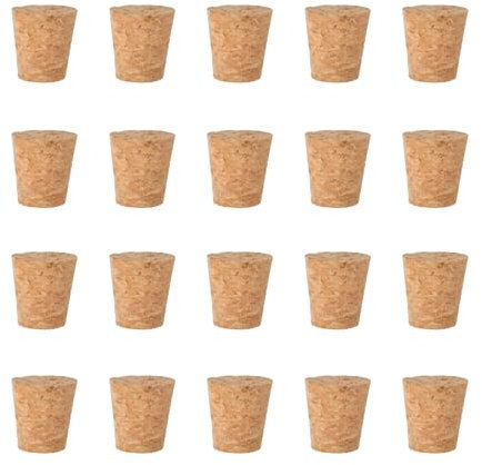 20 Stück Flaschenkorken,Korkstopfen Weinkorken Zum Basteln Weinkorken Bastelkorken Konische, Konische Korkstop für Weinflaschen und Bierflaschen