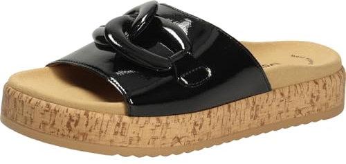 Gabor Damen Pantoletten, Frauen Slipper,Best Fitting,Slides,Slip-ons,Backless Slipper,Mules,Gartenschuhe,Sommerschuhe,schwarz,40 EU / 6.5 UK