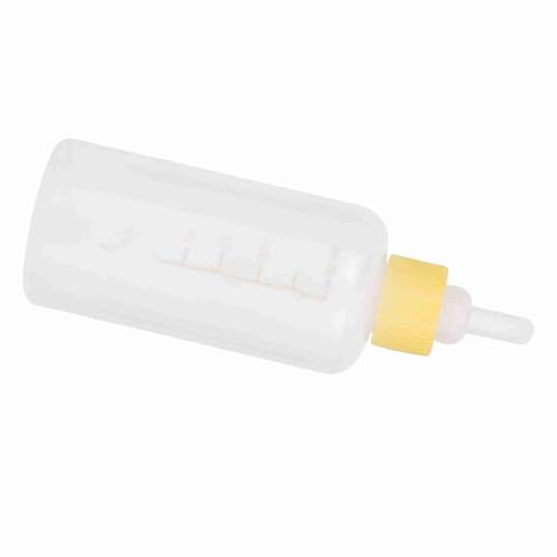 Kitten Bottle Feeding Kit, Kitten Bottles Kitten Milk Replacement Milk Nursing Care Kit 6PCS 60ml Kitten Bottles Kitten Milk Replacer Puppy Milk Feeder for Newborn Dog (Yellow)